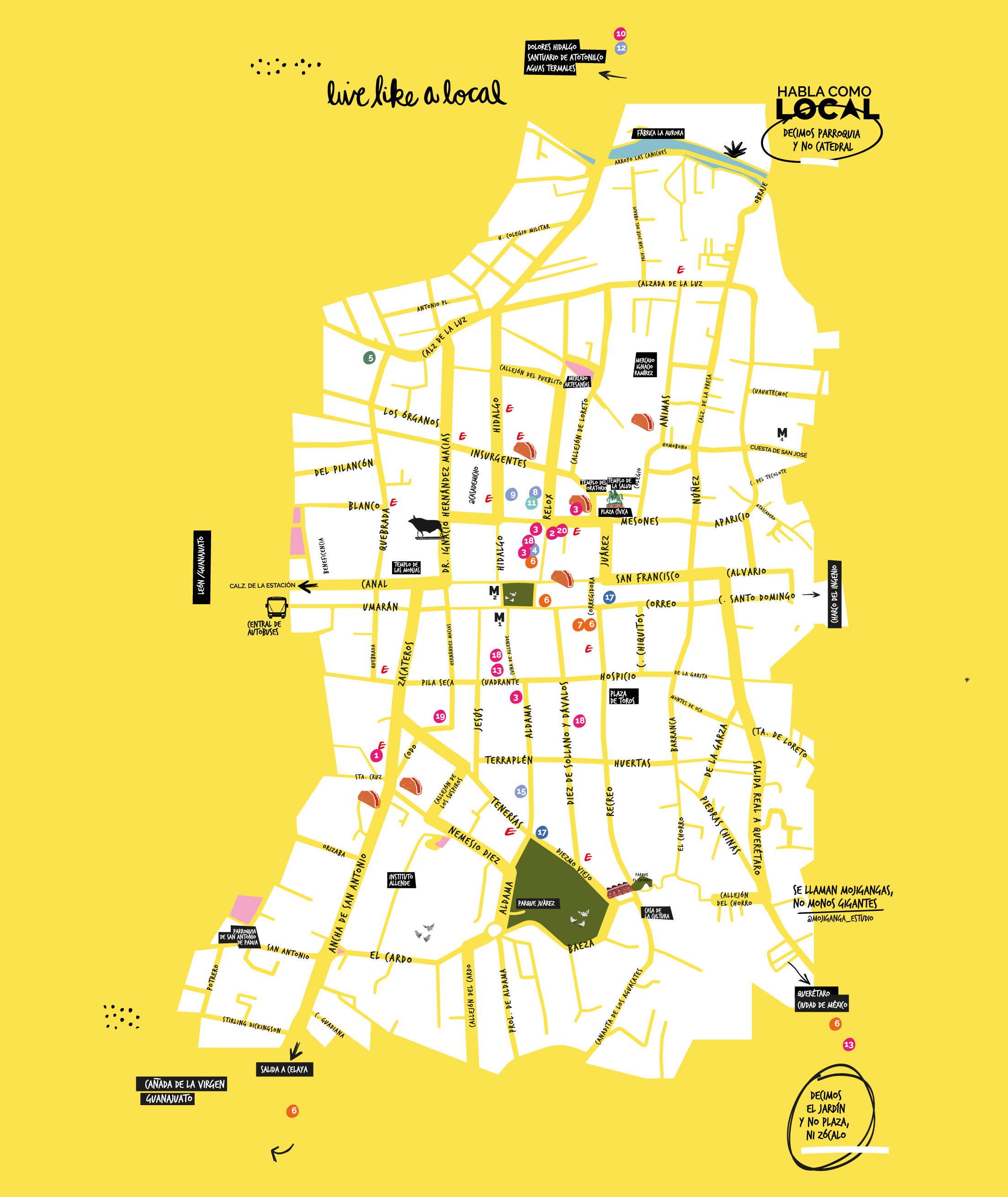 Mapa de San Miguel de Allende